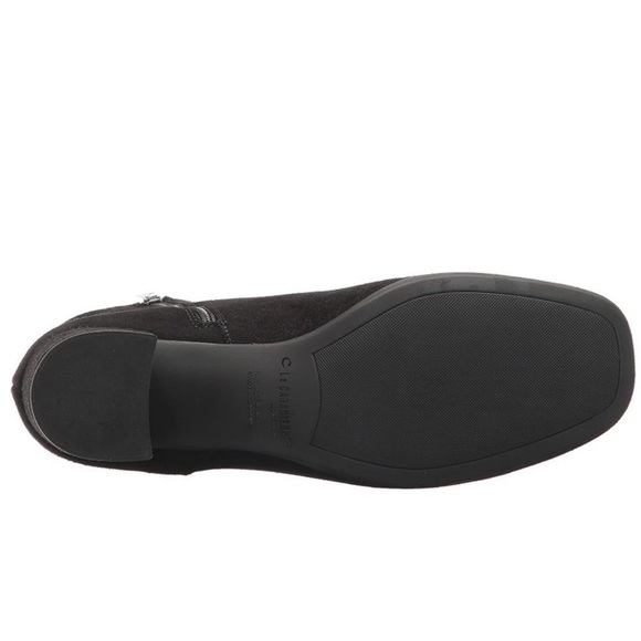 La Canadienne Montreal January black suede booties block heel Sz 5 new - Picture 6 of 10